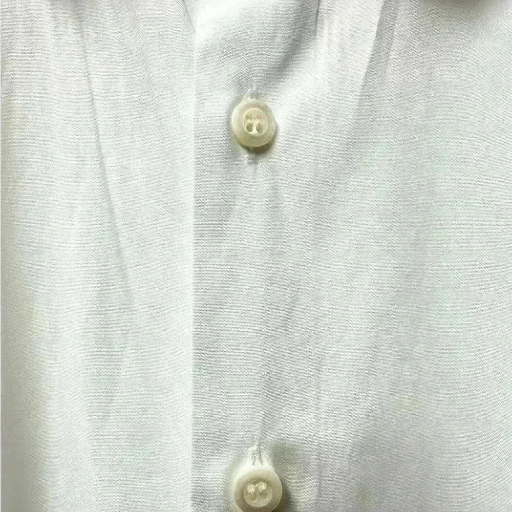 Prada 100% Cotton Classic  White Shirt - Picture 2 of 8